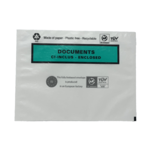 Pochette porte document ci-inclus en papier